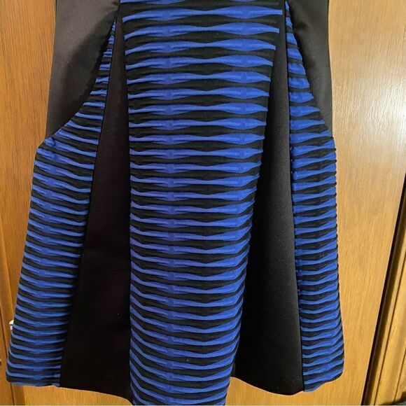 - ✨ Cobalt Blue and Black knit dress. Super comfy and stretchy fabric - Picture 4 of 7